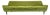 Mid Century Danish Modern Dux Folke Ohlsson Style 4-Seat Sofa in Chartreuse Green For Sale