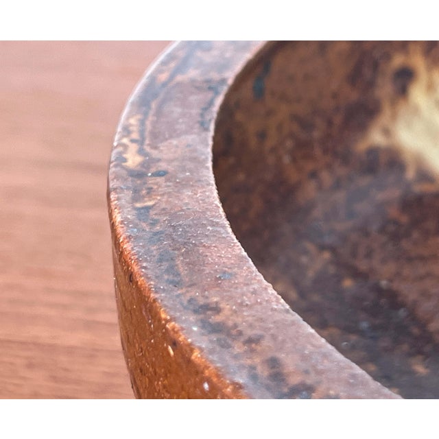 Mid-Century Modern Mid-Century Modern Danish Studio Pottery Bowl from Visby, Denmark, 1960s For Sale - Image 3 of 16