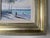 Wood Vintage H. Cole Impressionist Tropical Beach Scene Oil on Canvas Painting, Framed For Sale - Image 7 of 11