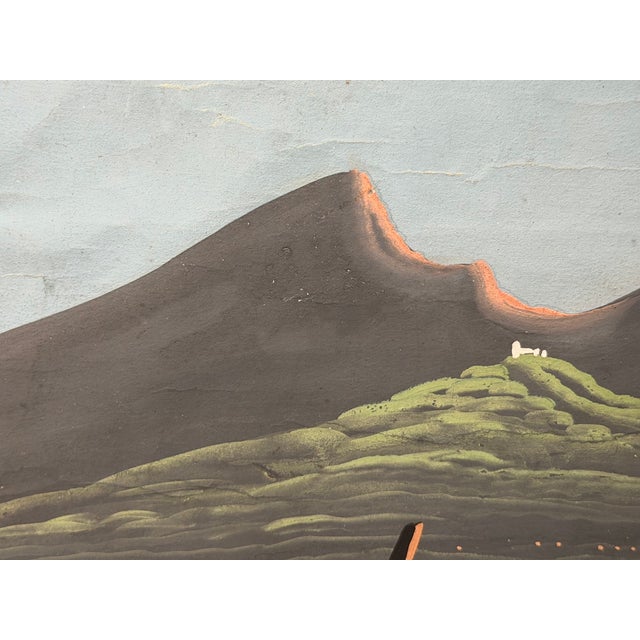 Mid 19th Century 19th Century Italian Grand Tour Mount Vesuvius Eruption Gouache Painting, 1844 For Sale - Image 5 of 18
