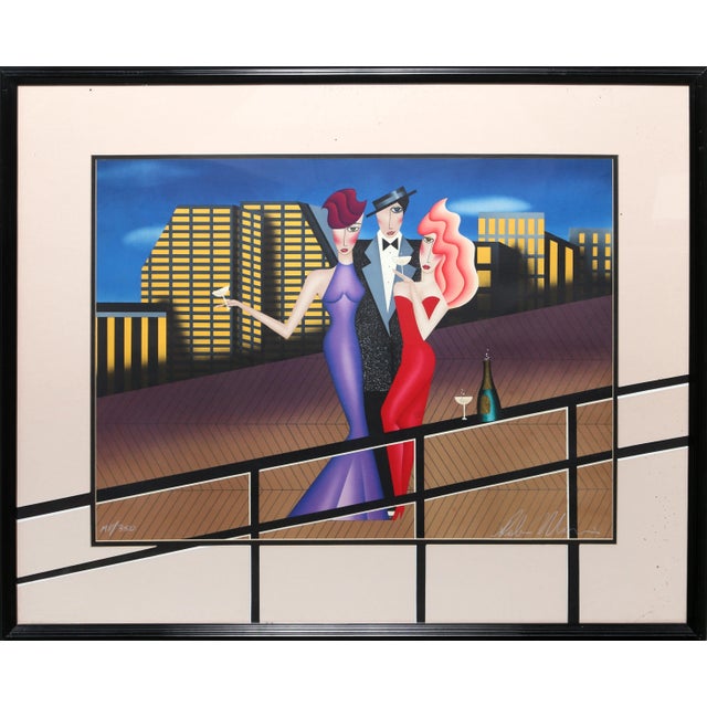 Late 20th Century At The Ocean Club, Robin Morris Screen Print For Sale - Image 5 of 5