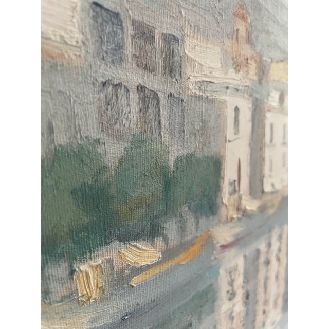 1960s Vintage 1964 Vicente Ferrer Guasch Ibiza Port Oil Painting – Vincent Price Sears Collection Provenance For Sale - Image 5 of 16
