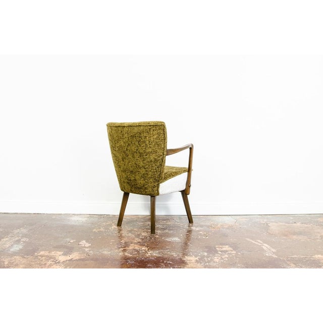 Gold Vintage Cocktail Armchair, 1950s For Sale - Image 8 of 16