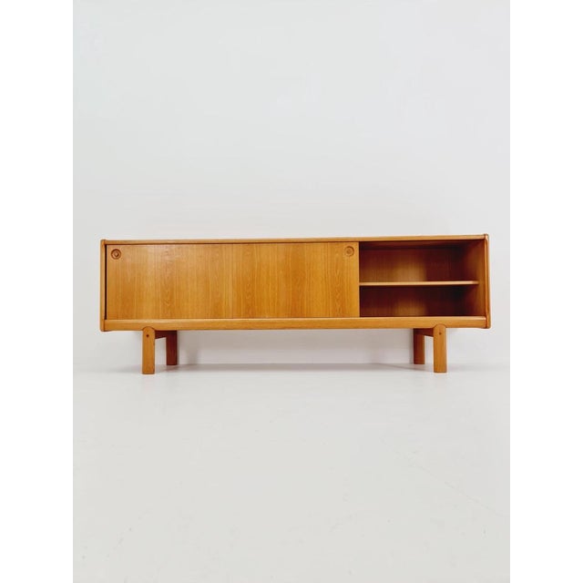 Wood Danish Oak Sideboard by H.W Klein for Bramin, 1960s For Sale - Image 7 of 17