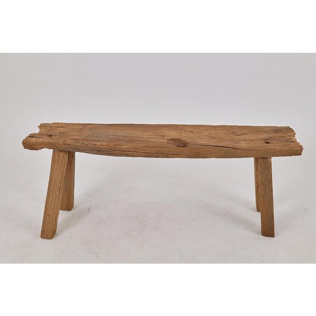 Reclaimed Oak Wood Bench by Logniture For Sale - Image 11 of 18