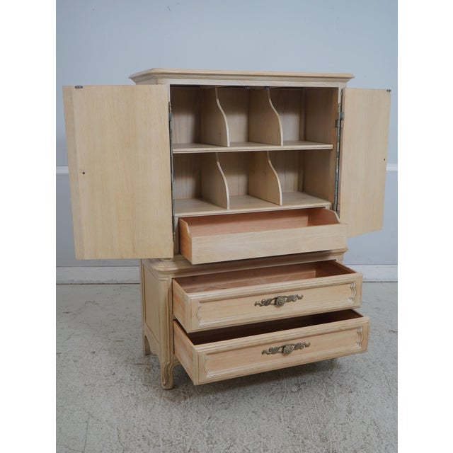 Traditional Drexel Cabernet Blanc 2 Door 2 Drawer High Chest For Sale - Image 3 of 18