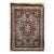 19th Century Kerman Lavar Rug, Hand-Knotted Wool, Floral Pattern, Ivory & Burgundy, 2x3 For Sale