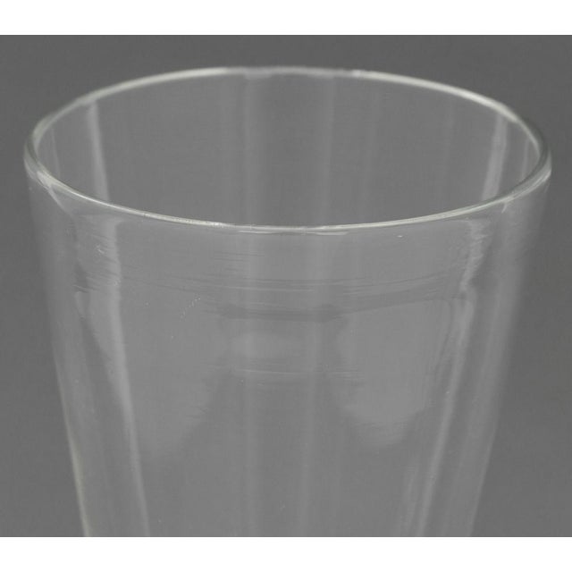 Pair of Adam Holtzinger Optic Twist Glass Goblets, 2014, each signed and dated to circular foot. Taller: 11.75" H x 3.5"...