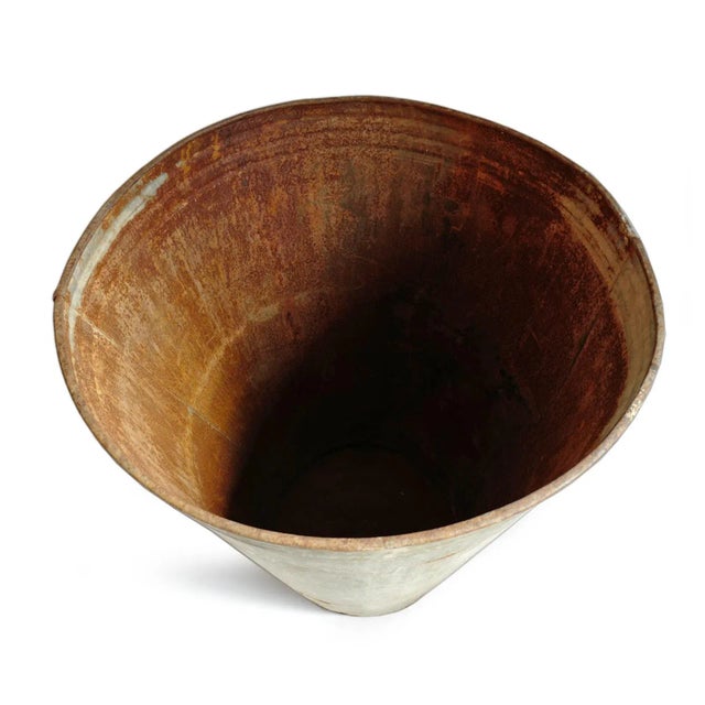 French Vintage French Galvanized Bin For Sale - Image 3 of 4