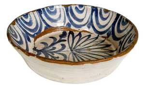 Blue and White Pottery Trinket Tray, 1800s