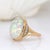 Statement 7.3cts Ethiopian Opal Ring W Natural Diamond Accents in 14k Solid Gold For Sale - Image 4 of 7