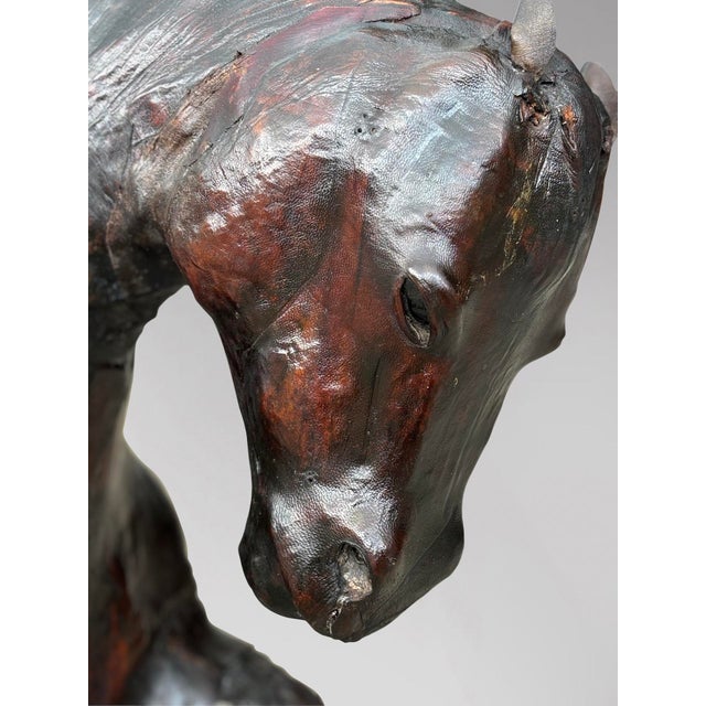 1930s Large Leather Model of a Horse from Liberty & Co, 1930s For Sale - Image 5 of 12