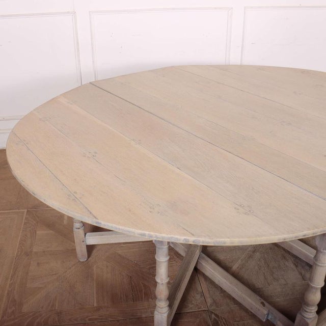 Wood English Bleached Dining Table, 1890s For Sale - Image 7 of 11