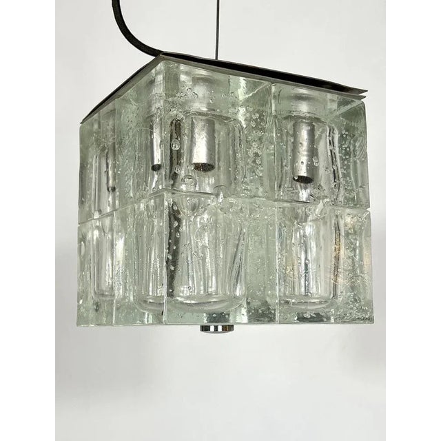 Clear Murano Glass Pendant Lamp from Poliarte, 1970s For Sale - Image 10 of 18