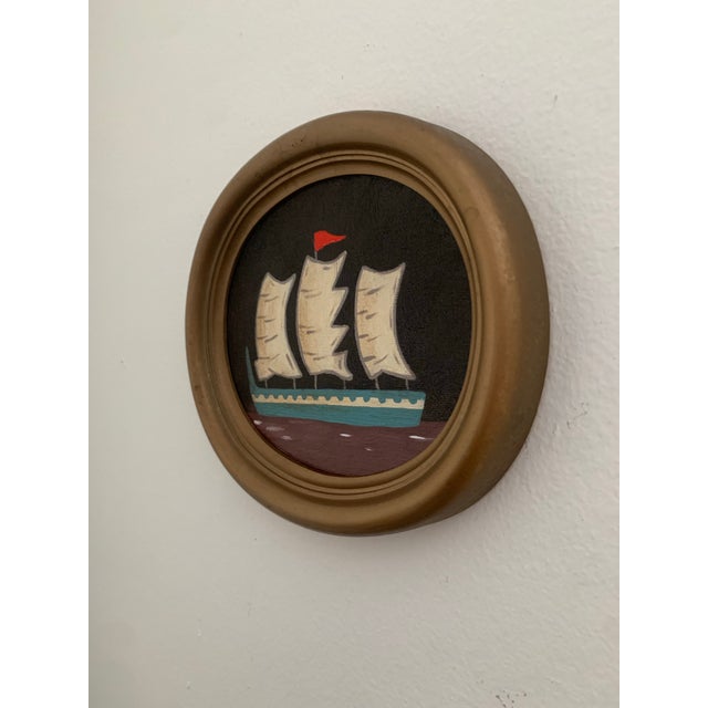 Traditional Contemporary Impressionist Style Seascape Painting, Framed For Sale - Image 3 of 4