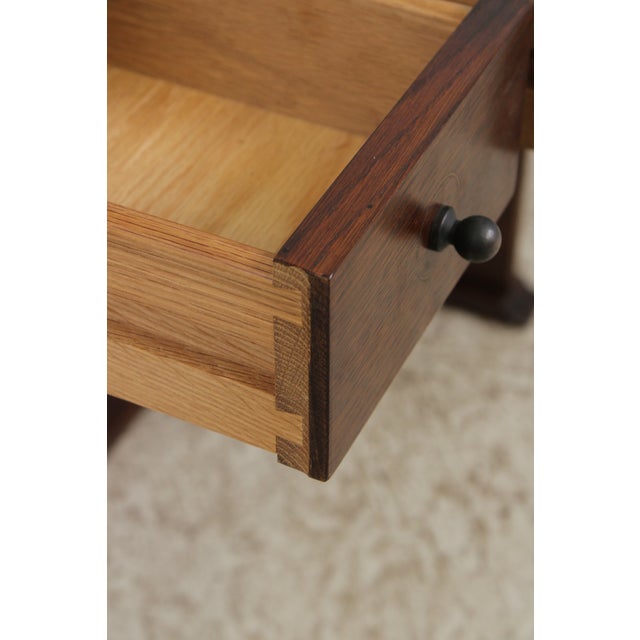 Stickley Harvey Ellis Inlaid Arts & Crafts Oak Desk For Sale In Philadelphia - Image 6 of 17