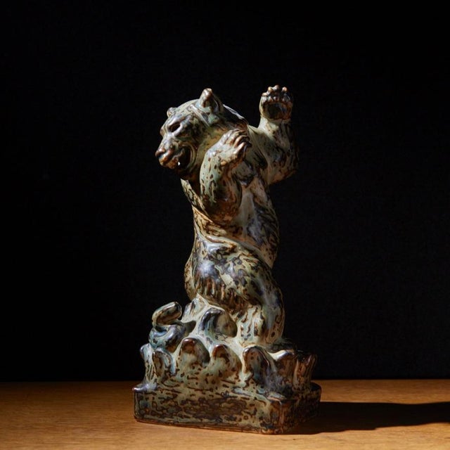 Ceramic Bear Sculpture by Knud Kyhn for Royal Copenhagen, 1952 For Sale - Image 12 of 13