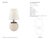 Thomas O'Brien by Visual Comfort Signature Terri Large Round Table Lamp in Alabaster with Linen Shade Designer: Thomas...