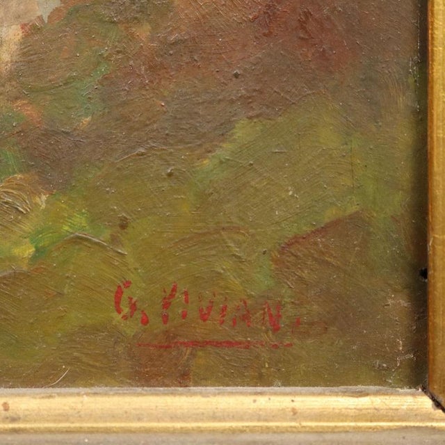 Giuseppe Viviani, Church of Molina, Oil on Panel, Framed For Sale - Image 6 of 10