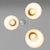 1970s Italian Modern Three-Light Pendant Light in Opaline Glass and Iron, 1970s For Sale - Image 5 of 13