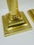 Hollywood Regency Baldwin Brass Pillar Candlesticks - a Pair For Sale - Image 3 of 6