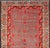 Ntricate Vintage Khotan Rug With Sub-Geometric Design in Reds and Light Blue For Sale - Image 4 of 10