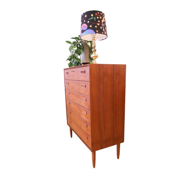 Wood Chest of Drawers in Teak by Gunni Omann for Omann Jun, Denmark, 1960s For Sale - Image 7 of 10