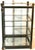 Hollywood Regency Brass Metal & Glass Square Footed Tabletop Curio Cabinet Vitrine For Sale - Image 9 of 12