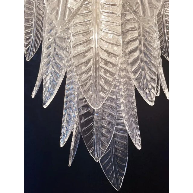 Large Italian Felci Murano Glass Chandelier with 52 Glasses, 1980s For Sale - Image 9 of 18