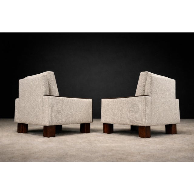 Brazilian Modern Armchairs in Rosewood & Upholstered in Fabric by Celina, 1960s For Sale In New York - Image 6 of 10