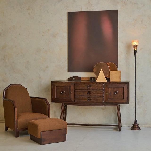 Italian Wood Sideboard with Keys, 1930s For Sale - Image 10 of 13