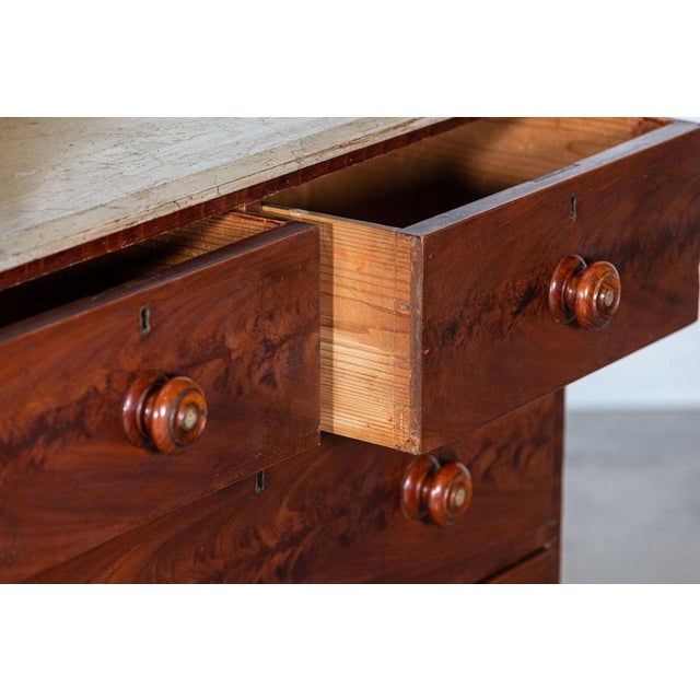 19th Century Irish Grained Pine Chest of Drawers, 1860s For Sale - Image 10 of 14