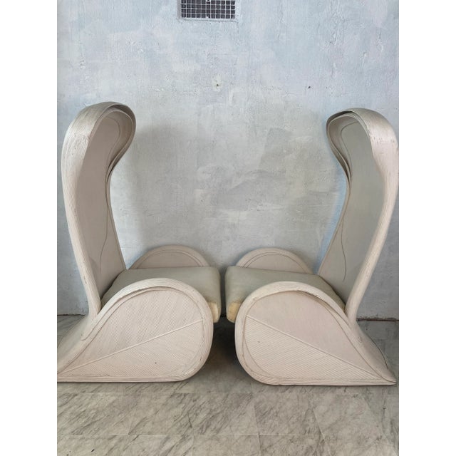 Rare Betty Cobanpue Hooded Chairs, a Pair For Sale - Image 12 of 13