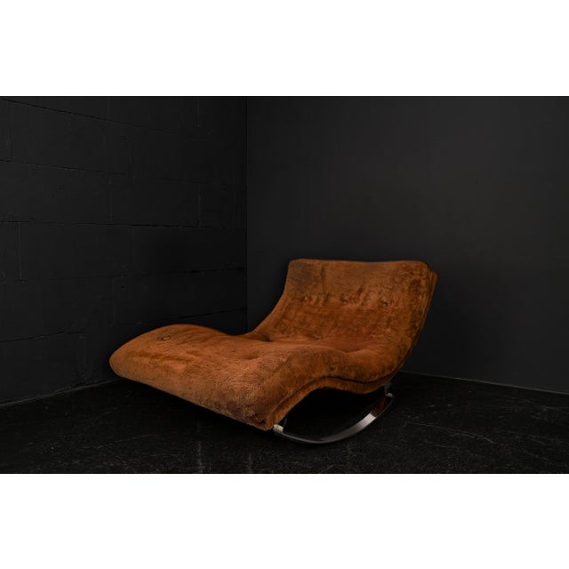 Brutalist Mid-Century Model 1264 Wave Rocking Chair by Adrian Pearsall for Craft Associates, 1960s For Sale - Image 3 of 13
