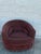 Pair of Vintage 1970s Chocolate Brown Velvet Barrel Club Chairs With Ruched Backs For Sale - Image 10 of 12