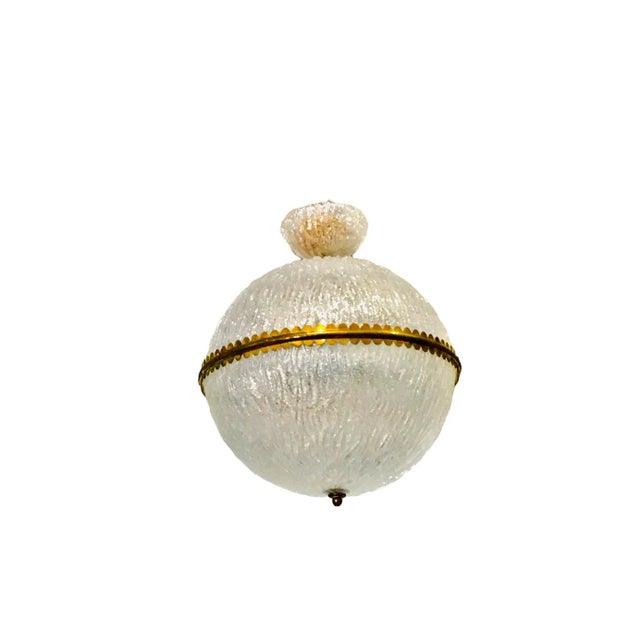 1960s Large Murano Glass Chandelier by Barovier and Toso For Sale - Image 9 of 9