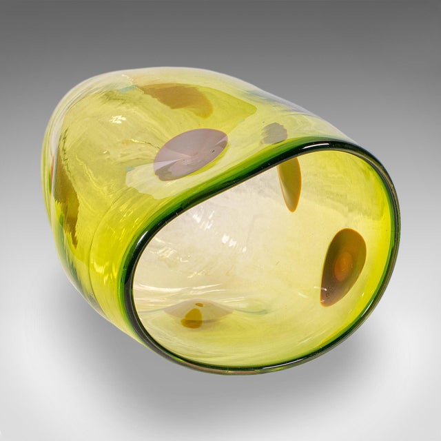 Vintage Art Vase, English, Blown Glass, Display Sleeve, Columbia Glassworks For Sale - Image 6 of 10