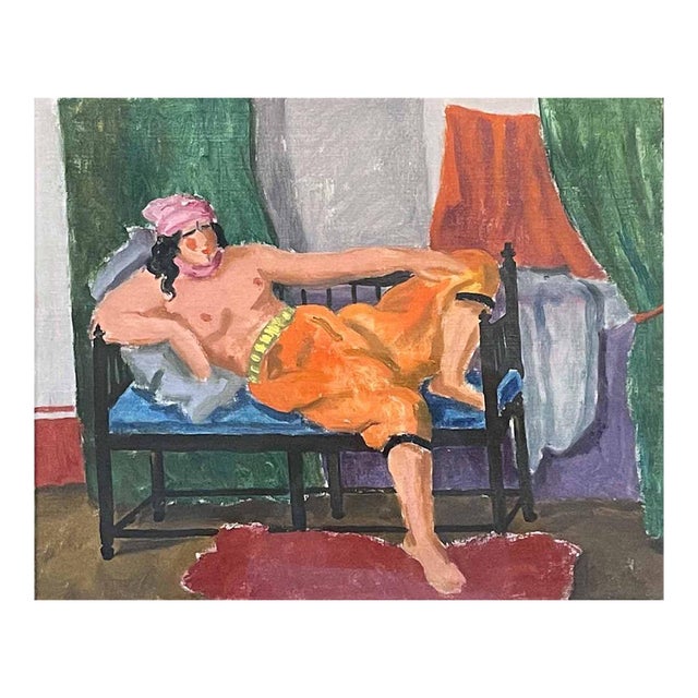 Lounging Nude in Marrakesh by Salvatore Pinto (American, 1905-1966) For Sale
