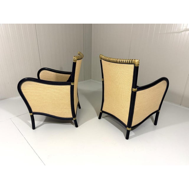 Rattan Lounge Chairs from Gasparucci Italo, Italy, 1980s, Set of 2 For Sale - Image 11 of 18