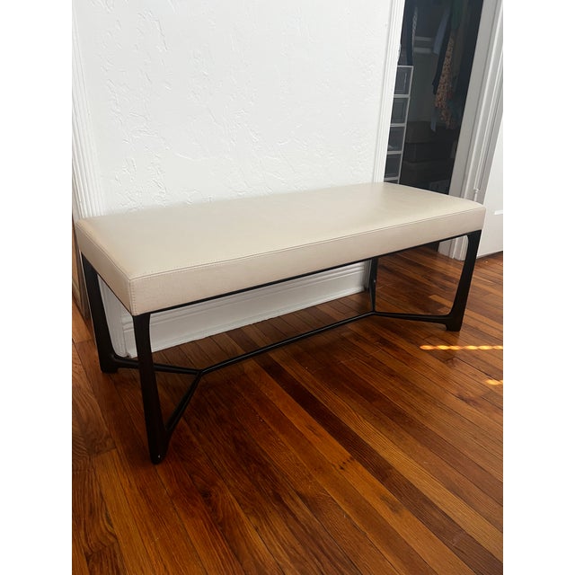 Holly Hunt XY Bench has a few minor scuffs