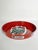 French advertising tray in red and black lacquered metal, 1960s. This circular metal advertising tray features a red and...