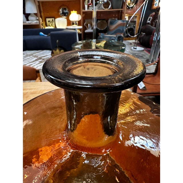Vintage Italian Oversize Murano Red Vase 1980s For Sale - Image 4 of 8