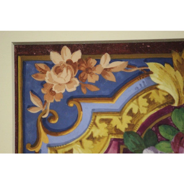 "Aubusson Floral Rug" For Sale - Image 4 of 6