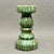 Mid-Century Modern Vintage 1970s West German Pottery Green Drip Glaze Sculptural Candlestick For Sale - Image 3 of 7