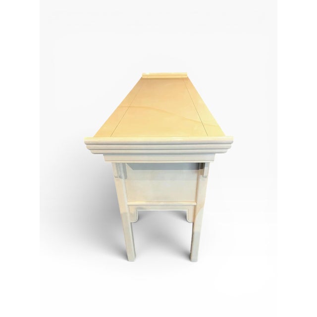Raymond Sobota 1990s Faux Goatskin Pagoda Sideboard For Sale In Boston - Image 6 of 12