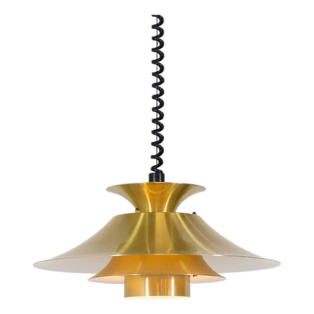 Brass Colored Pendant Light by Frandsen For Sale