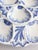 Late 19th Century Antique French Bordeaux Vieillard Blue & White Seaweed Oyster Plate Platter, Circa 1890 For Sale - Image 5 of 10