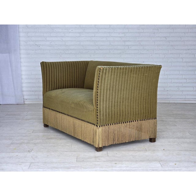 Danish 2-Seater Sofa in Green Velour, 1970s For Sale - Image 17 of 18