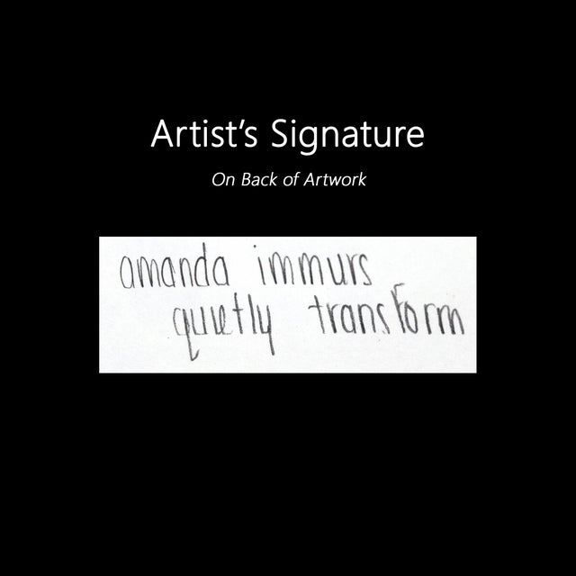 Paper Quietly Transform - Original Contemporary Figurative Acrylic Painting on Canvas by Amanda Immurs For Sale - Image 7 of 7
