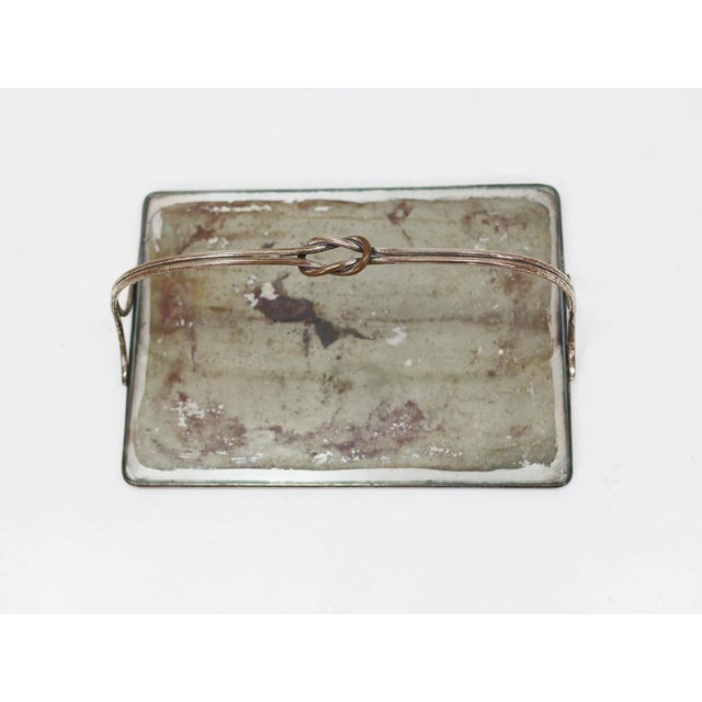 Mid-Century Modern Italian Silver Knot Tray attributed to Finzi Arrigo for Metargent, 1940s For Sale - Image 3 of 6